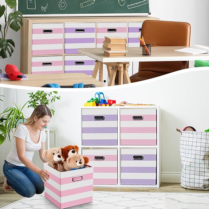 6 Pcs Fabric Storage Cubes - Image 6