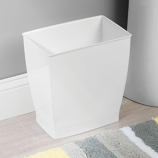 iDesign, Plastic Spa Rectangular Trash, Waste Basket Garbage Can - Image 4