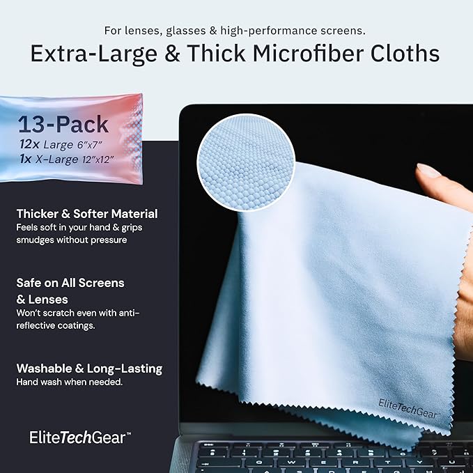 Elite Screens Microfiber Cleaning Cloth Set - Image 2