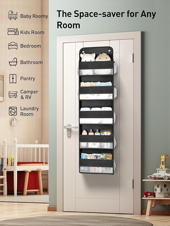 Yecaye 2 Pc Over the Door Organizer - Image 6