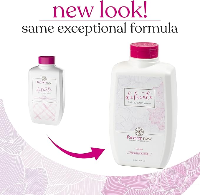 Forever New 32oz Liquid Unscented Fabric Care Wash 2 Pack Natural Laundry - Image 2