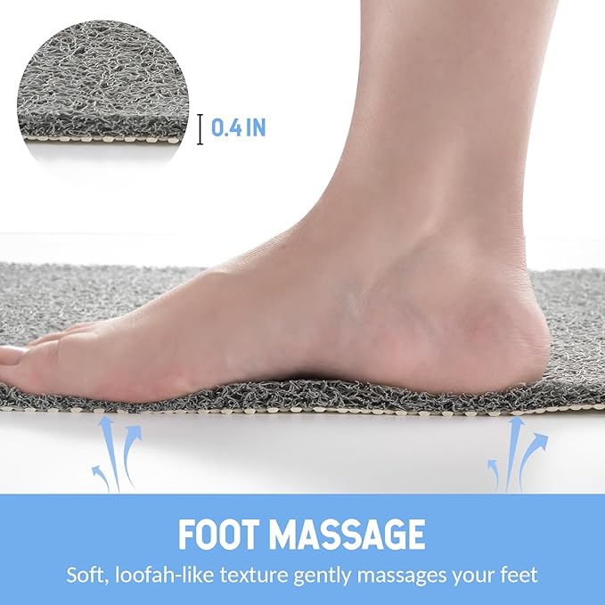 Non-Slip Bathtub Mat, 2 Pack Anti Slip Shower Mat, Fast Drying Bathtub Mats - Image 6