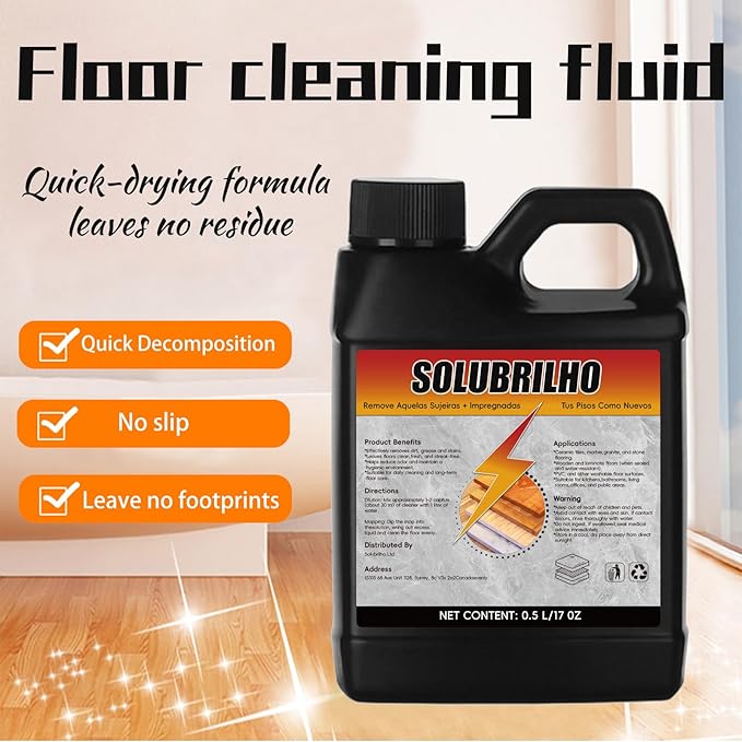 Tile Cleaner, Original Floor Cleaner Black Bottle, 0.5L Multipurpose Powerful - Image 2