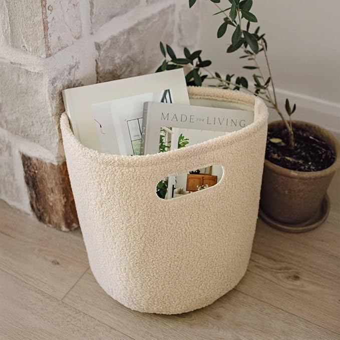 PUTSKA Basket – Round Storage for Toys and Clothes, Stuffed Animals – Soft Baby - Image 4