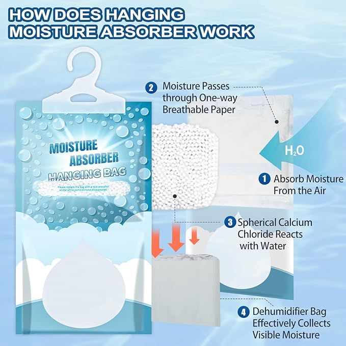 12 Pack Hanging Moisture Absorbers - Image 2