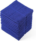 Glynniss Blue Dish Cloths Kitchen Highly Absorbent Navy Dish Rags 100% Cotton by Glynniss