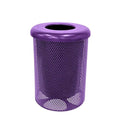 COATEDOUTDOORFURNITURE RFT-P-PUR Heavy Duty Round Trash Receptacle by CoatedOutdoorFurniture