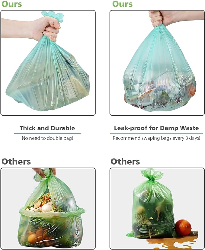 1.2 Gallon Small Trash Bags Garbage Bags, AYOTEE Mini Compostable Strong - Image 5
