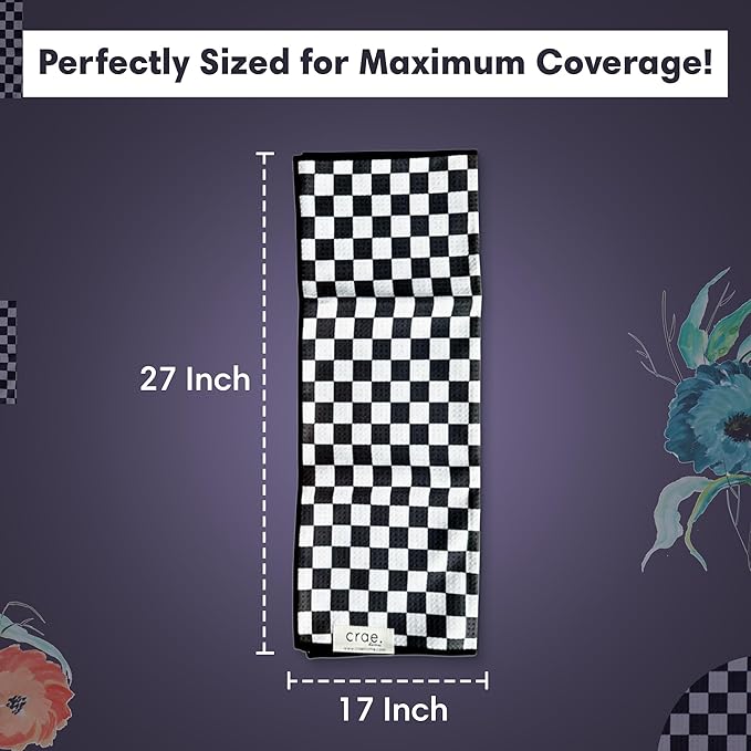 2 Double Sided Microfiber Hand Towels, 17x27 Inches Waffle Design Kitchen - Image 4