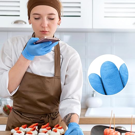 Disposable Nitrile Exam Gloves, Nitrile Gloves Disposable Latex Free, Medical - Image 2