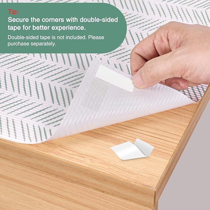 Glotoch Premium Shelf Liners for Kitchen Cabinets, 2 Rolls x 12in x 20FT - Image 5