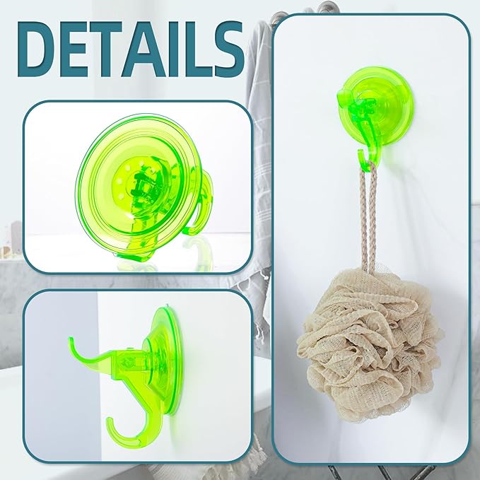 Antimbee Suction Hooks, 10 Pack Reusable Hangers, Removable Small Suction Cups - Image 2