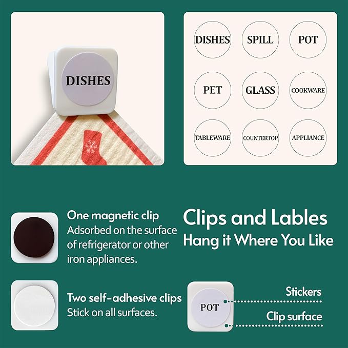 Reusable Paper Towels, Christmas Swedish Dishcloths - Image 7