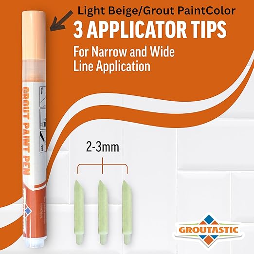 Grout Pen Light Beige – Tile Grout Colorant & Sealer Pen - Image 3