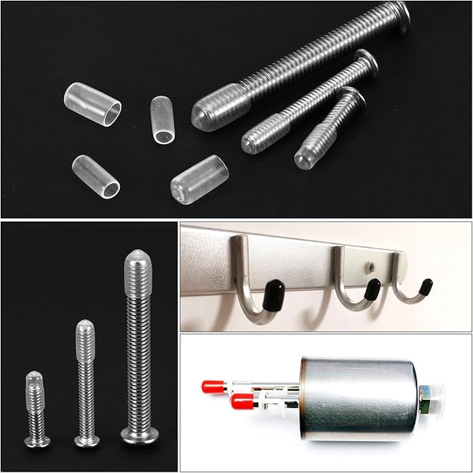 uxcell 20pcs Rubber End Caps Protective Caps 8.5mm ID Vinyl PVC Round Tube Bolt - Image 5