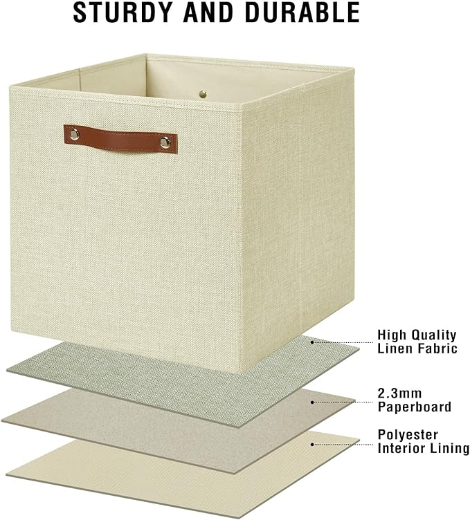 Collapsible Fabric Storage Cube Bins - Image 6