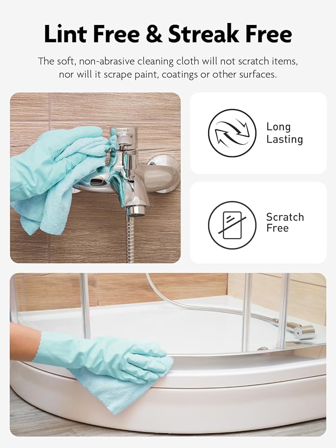 Fantasticlean Microfiber Cleaning Cloth Roll -75 Pack, Tear Away Microfiber - Image 3
