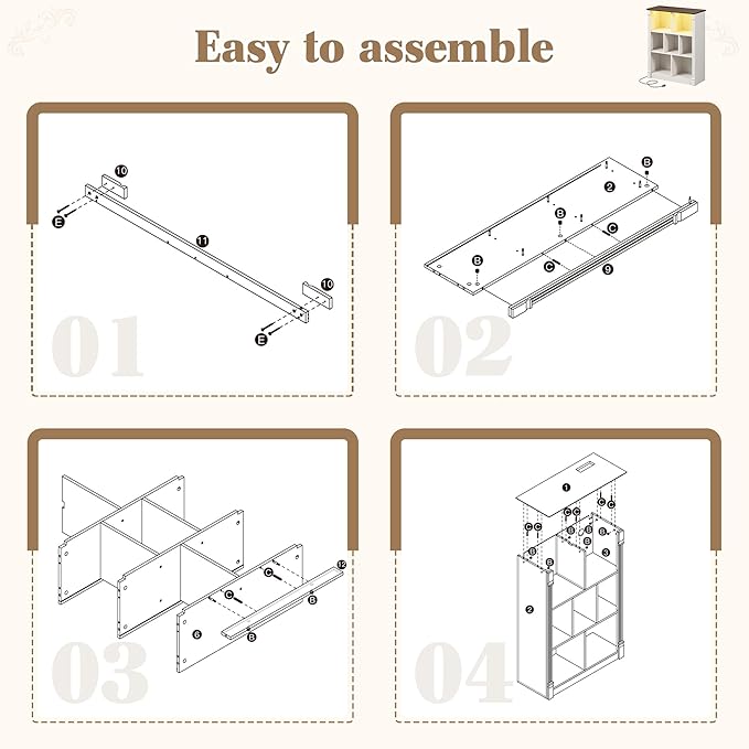 EnHomee 7 Cube Storage Organizer - Image 8