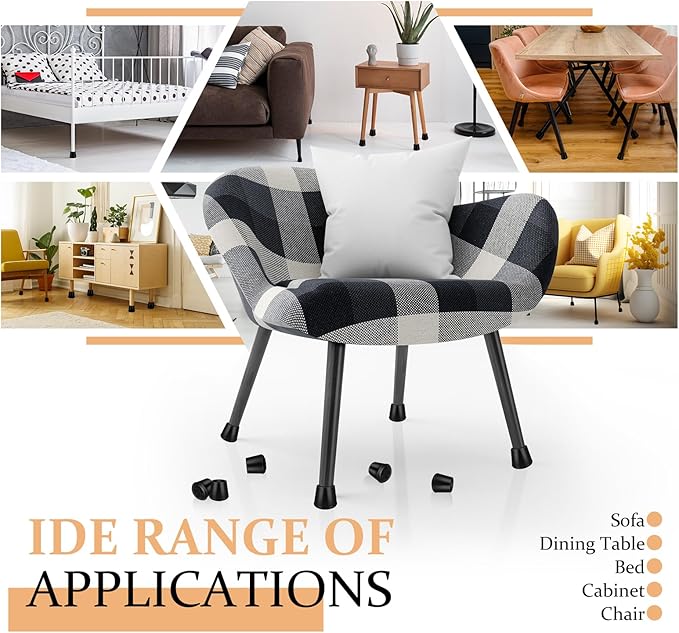 7/8" Round Rubber Chair Leg Tips Caps, Chair Leg Floor Protectors Furniture - Image 5