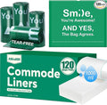 Commode Liners with Absorbent Pads, Universal Disposable Commode/Bed Pan Liners by Unknown