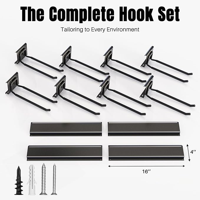 Garage Garden Tool Organizer Wall Mount, Heavy Duty Garage Tool Storage Rack 64 - Image 2