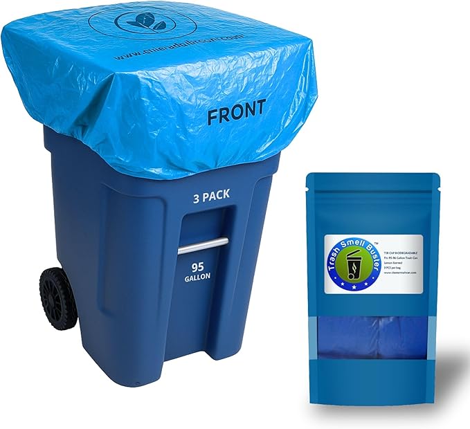 95 Gallon Trash Can Cover Odor Eliminating Bag - Image 2