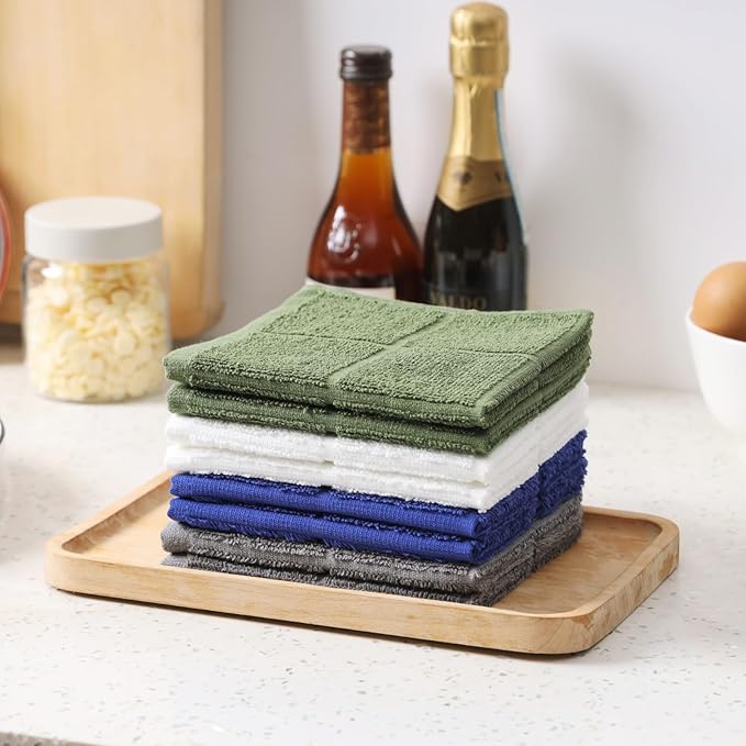 Glynniss Dishcloths Kitchen Highly Absorbent Dish Rags 100% Cotton Dish Cloths - Image 4