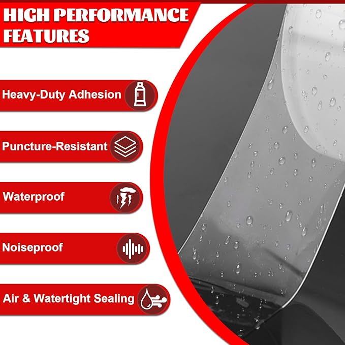 Window Sealing Tape 2 Inch x 33 FT Transparent Window Insulation Residue-Free - Image 7