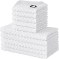 Fintale 100% Cotton Kitchen Towels and Dishcloths Set, 12 x 12 & 15 x 25 Inches by Fintale
