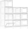 10 Pack Closet Organizers and Storage, Clothes Organizers and Storage, Plastic by Freebat