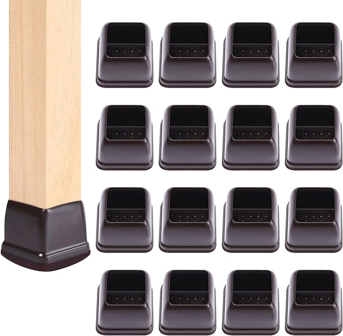 Ezprotekt 24 Pcs Square Chair Leg Floor Protectors by VisittheEzprotekt