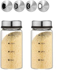 2 Piece 4-Neck Glass Seasoning Shakers by Flealut