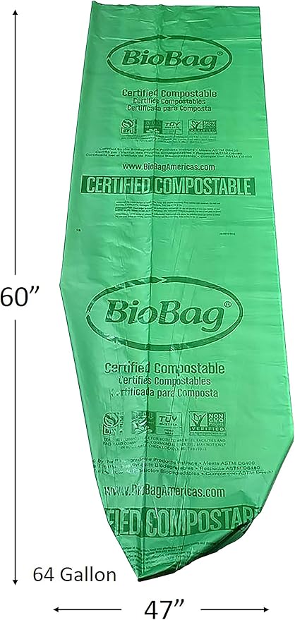 BioBag The Original Compostable Bag, 64 Gallon, 100% Certified Compostable - Image 5