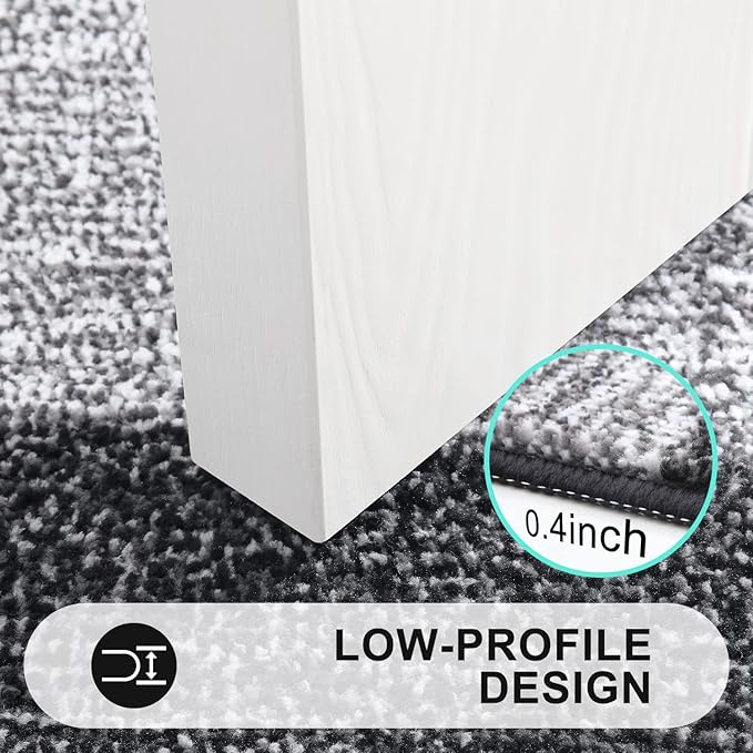 Kitinjoy Indoor Outdoor Door Mat, 48x32 Non-Slip Absorbent Dirt Trapper - Image 4
