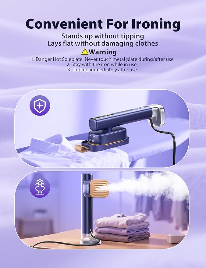 Sundu Steamer for Clothes, 15s Fast Heat-up Handheld Garment Steamer, 35mins - Image 6