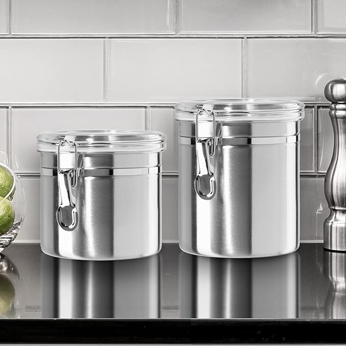 OGGI Stainless Steel Kitchen Canister 26 fl oz - Image 2