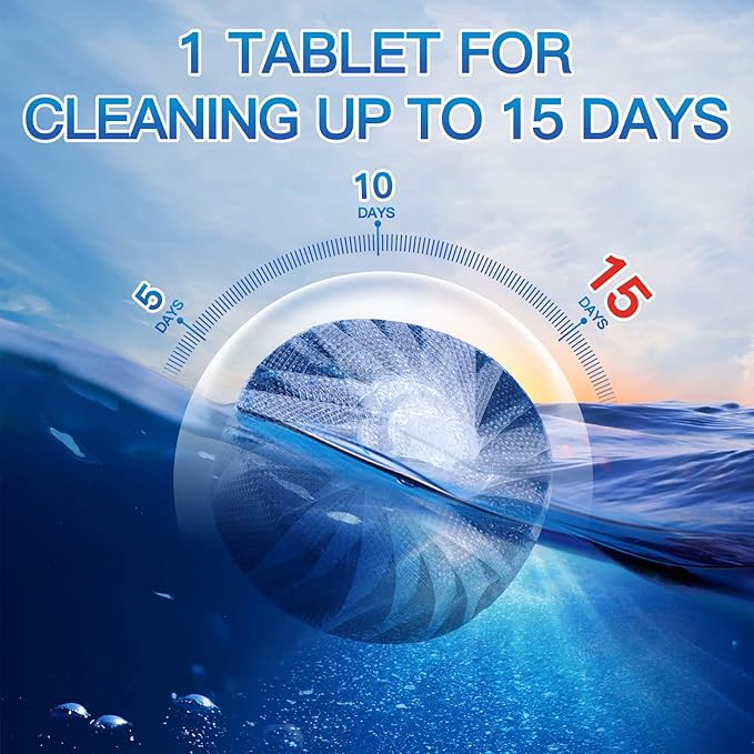 Vacplus Automatic Toilet Bowl Cleaner Tablets, Bathroom Toilet Tank Cleaner - Image 4