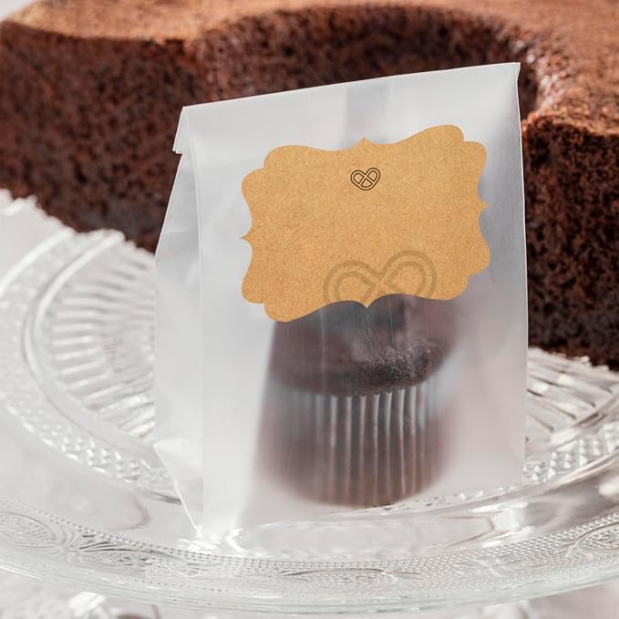 Dark Kraft Labels Stickers - Image 5