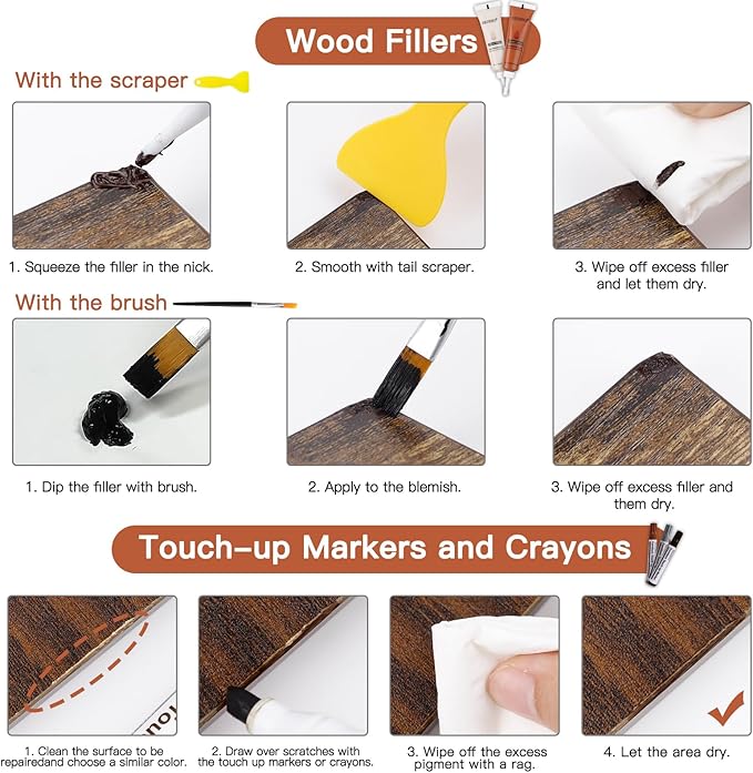SEISSO Wood Furniture Repair Kit, Vinyl Floor Repair Kit - Image 6