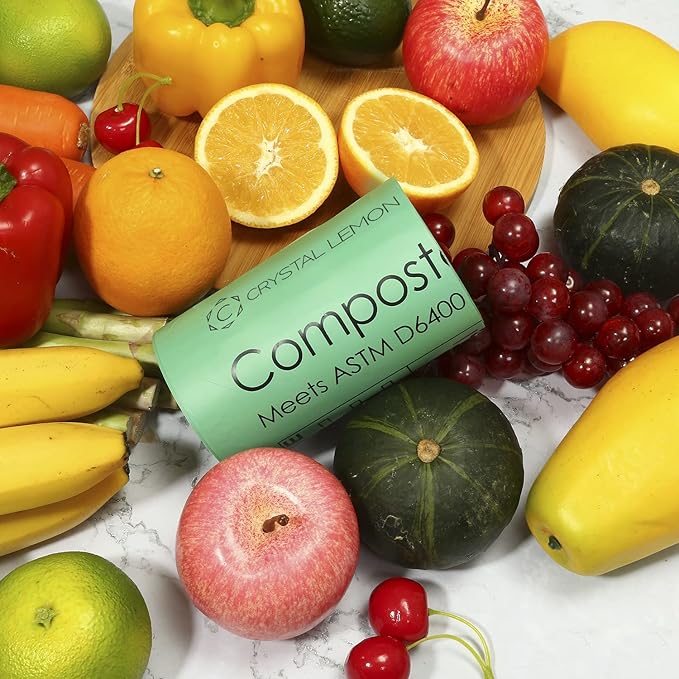 C Crystal Lemon 50 Count Biodegradable Kitchen Food Waste Bags - Image 10