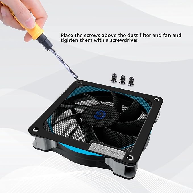 140mm PC Dust Filter for Computer Cooler Fan/PSU/Routers PVC 50 Mesh, Magnetic - Image 6