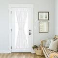 NICETOWN French Door Curtain Panel Linen Look Classroom Window Shade Sidelight by NICETOWN
