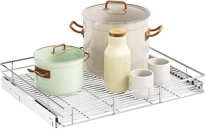 LOVMOR Pull Out Cabinet Organizer 25½" W x 21½" D, Kitchen Cabinet Pull Out by LOVMOR