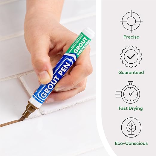 Grout Pen Brown Tile Paint Marker: Waterproof Grout Paint, Tile Grout Colorant - Image 2