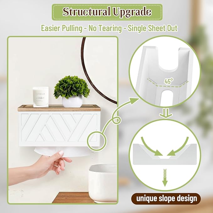 Paper Towel Dispenser Wall Mount, Paper Towel Holder Wall Mounted - Image 3