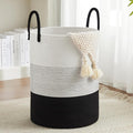 Fiona's magic Cotton Rope Laundry Hamper, Tall Woven Laundry Basket Storage by Fionasmagic
