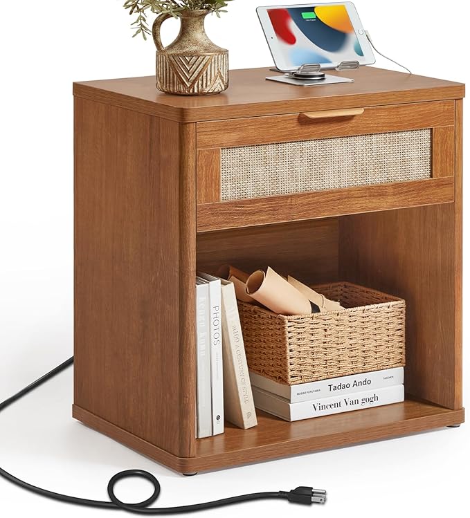 LEYAOYAO Rattan Nightstands Set of 2 - Image 9