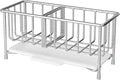 Kitchen Sink Sponge Holder, 304 Stainless Steel Soap Dispenser Caddy Organize by MAXCOOK