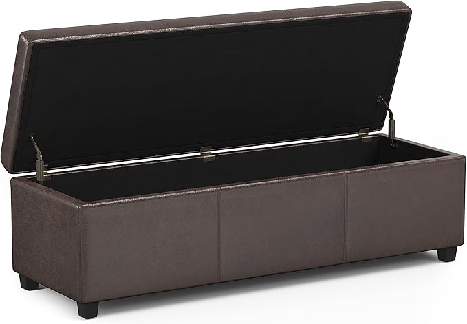 SIMPLIHOME Avalon 54 inch Wide Contemporary Rectangle Extra Large Storage - Image 4