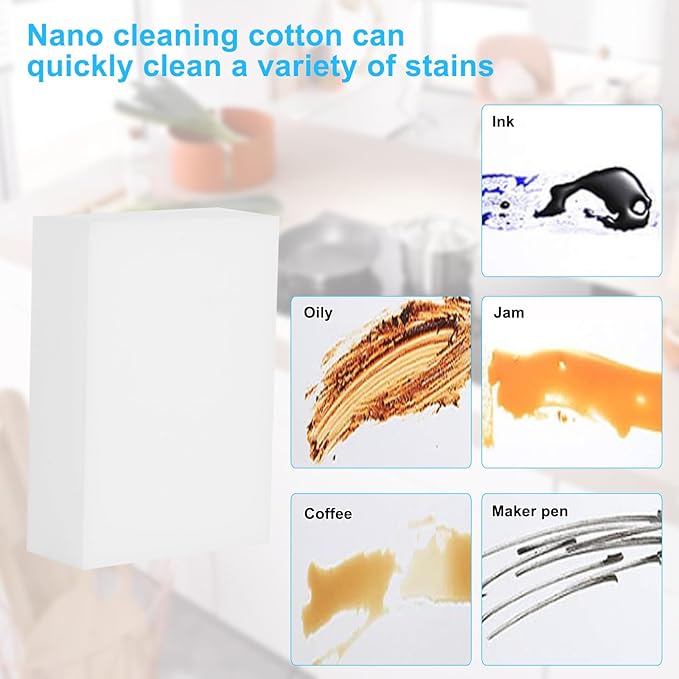2X Density Magic Sponge Eraser, Extra Thick and Long Lasting Melamine Cleaning - Image 6